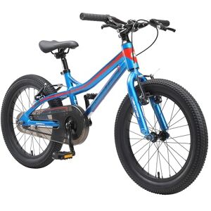 BIKESTAR Vélo Enfant en Aluminium, Garcons et Filles de 5 Ans   Bicyclette de Montagne VTT 18 Pouces avec Freins en V   Bleu - Publicité