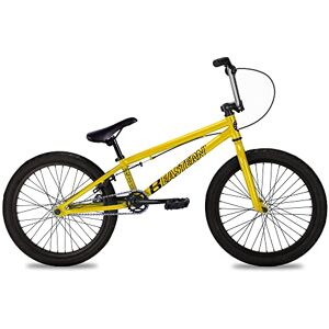 Eastern Bikes Vélo BMX Paydirt 20 Pouces, Cadre en Acier à Haute résistance (Jaune & Chrome) - Publicité