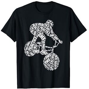 Vélo BMX Cadeau Pour Hommes, Femmes et Enfants BMX Pratique Addiction Biker Coureur De BMX Silhouette T-Shirt - Publicité