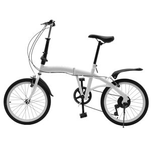 HuKaiL Vélo pliant de 20 pouces pour adulte avec 7 vitesses Pliable Frein en V Acier au carbone Enfants et adultes Vélo pliable pour le sport, l'extérieur, le cyclisme, les trajets dans les - Publicité