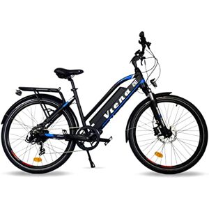 URBANBIKER Vélo électrique VTC modèle VIENA, avec Moteur 250 W, et Batterie Lithium (Cellules Samsumg) 720 Wh (48 V 5 Ah), avec Freins hydrauliques (Bleu 26", 28) - Publicité