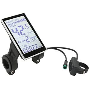 Keenso Compteur LCD pour Vélo électrique, E Bike 5 Broches 24V 36V 48V 60V Écran LCD Universel E Scooter M5 pour Vélos électriques 31,8, 22,2 Mm - Publicité