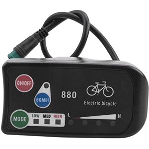 Bzocio Écran de vélo électrique 24 V 36 V 48 V Ebike Ligent Control Panneau LCD LED880 Contrôleur étanche pour KT Noir - Publicité