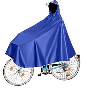 Fayemint Imperméable à l'eau Cyclisme Capes, Unisexe Poncho Vélo, Léger Pluie Poncho Vélo, avec Chapeau, pour Bicyclettes, VTT, Vélos Électriques (Bleu) - Publicité