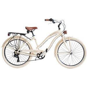 Via Veneto Sun on The Beach Vélo Beach Cruiser 26 pouces modèle homme, Homme, beige, 26 pulgadas - Publicité