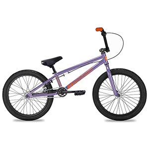 Eastern Bikes Vélo BMX Paydirt 20 Pouces, Cadre en Acier à Haute résistance (Violet Clair & Orange.) - Publicité