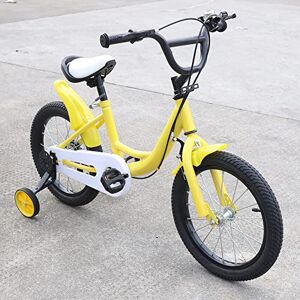 NadineDutol Vélo universel Cruiser de 16 pouces pour enfant Pour débutants Pour enfants de 5 à 7 ans Jaune - Publicité