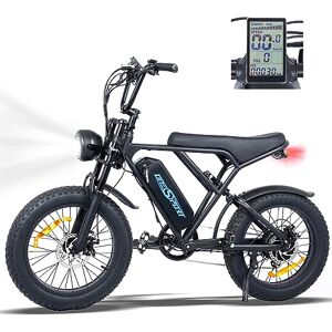 Onesport Vélo Électrique de 20 Pouces*4.0 Fat Tire, 48V15Ah Batterie, Écran LCD, 7 Vitesses, Autonomie 45-100km, Velo pour Adulte - Publicité