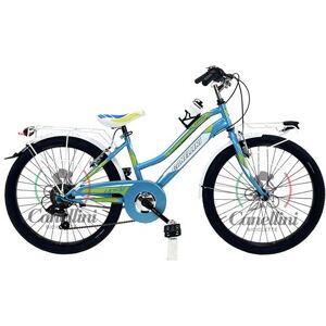 Non communiqué Vélo Fille Canellini VTT LINCY 24 6V Bleu/Vert - Publicité