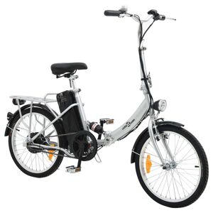 90814 vidaXL Vélo électrique pliable et pile lithium-ion Alliage d'aluminium - Publicité