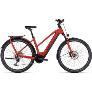 Cube VTC Électrique Femme - KATHMANDU HYBRID EXC 750 - 2023 - red / black - Publicité