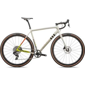 Specialized Vélo Gravel Carbone - CRUX PRO - 2024 - gloss dune white / birch / cactus bloom speckle - Publicité