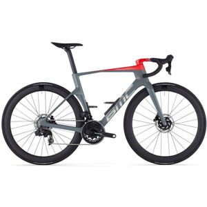 BMC Vélo Route Carbone - TEAMMACHINE R 01 THREE - 2024 - iron grey / neon red - Publicité