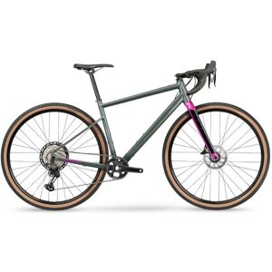 BMC URS AL THREE - GRX 400 Vélo Gravel - 2022 - Metallic Grey Green & Fuchsia - Publicité