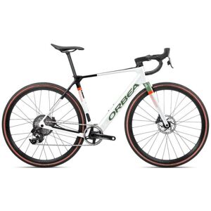 Orbea Vélo Route Électrique - GAIN M20e 1X Force eTap AXS - 2023 - White Chic - Green Artichoke (gloss) - Publicité