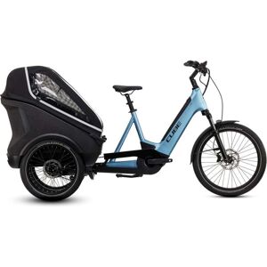 Cube Vélo Cargo Électrique - TRIKE HYBRID Family 750 - 2024 - blue / reflex - Publicité