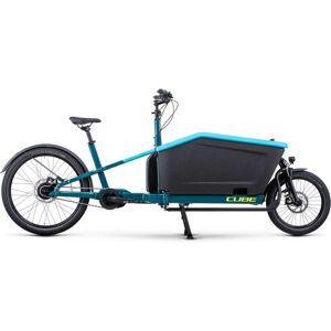 Cube Vélo Cargo Électrique - CARGO DUAL HYBRID 1000 - 2023 - blue / lime - Publicité