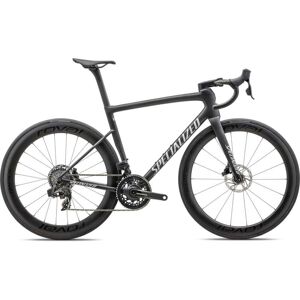 Specialized Vélo Route Carbone - TARMAC SL8 PRO - SRAM Force eTap AXS - 2024 - satin carbon / metallic white silver - Publicité