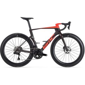 BMC Vélo Route Carbone - TEAMMACHINE R 01 TWO - 2024 - maroon carbon / neon red - Publicité