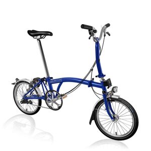 Brompton C Line Utility - 3-Speed - Mid Bar - Standard Seatpost - Dynamo - 16 Velo Pliant - 2022 - picadilly blue matt