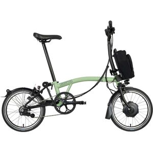 Brompton Velo Pliant Électrique 16 - Electric C Line Explore - 6-Speed - Mid Bar - Standard Seatpost - 2023 - matcha green