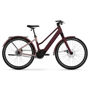 Winora Bikes Winora Vélo Électrique de Ville Femme 27,5" - iRide Pure R5f MID i400Wh - 2024 - Mid red velvet matt / rose tan matt - Publicité