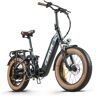 2024 Ebike Volwassen Elektrische Fiets A20 Elektrische Fiets Opvouwbare Unisex 20 Inch 48v20ah Batterij Vering Dikke E Fiets