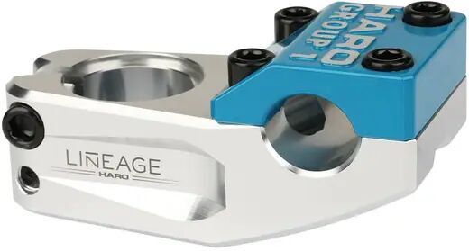 Haro Lineage Group 1 Topload BMX Potence (Silver/Turquoise)