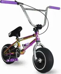 Wildcat Mini BMX Bike Wildcat Royal Original 2A (Violet/Neochrome/Argent - Avec Frein)