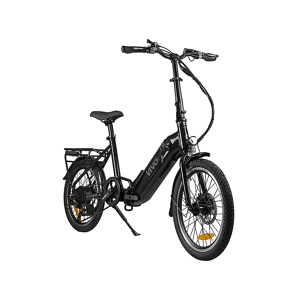 vivo bike vivo fold bike air20 bicicletta elettrica pieghevole tealaio in alluminio 250 w cambio shimano 7 velocita` diametro ruota 20 10.400mah 36 v nera
