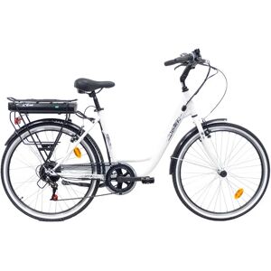 TEKLIO TC1D2SCW bicicletta elettrica Bianco Acciaio 66 cm (26) 23,8 kg Ioni di Litio