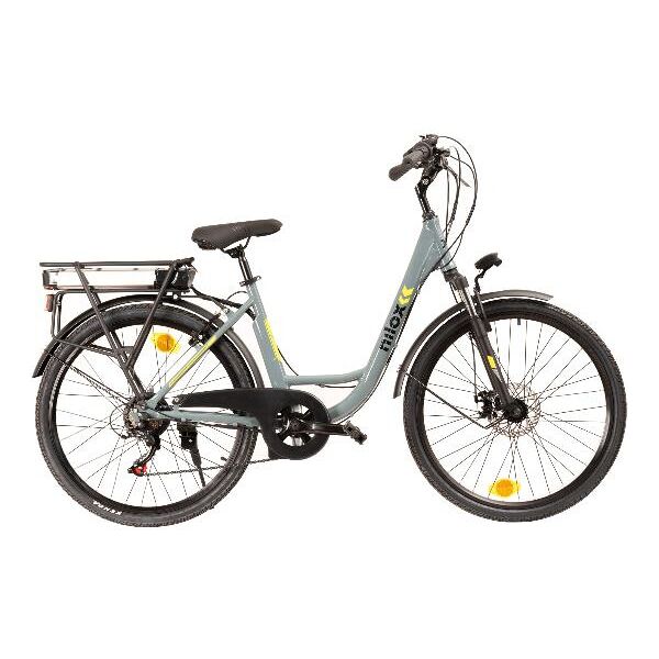 nilox 30nxeb266vfm2v3 bici elettrica bicicletta pedalata assistita e-bike 25 km/h ruote 26 pollici colore grigio - 30nxeb266vfm2v3 x7 f