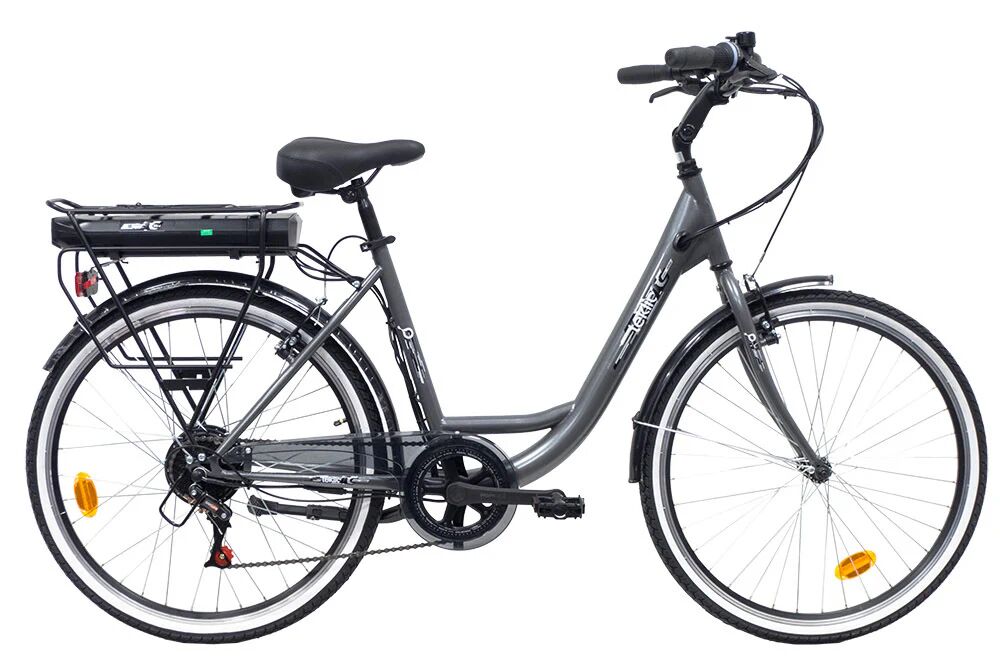 TEKLIO TC1D2SCG bicicletta elettrica Grigio Acciaio 66 cm (26) 23,8 kg Ioni di Litio