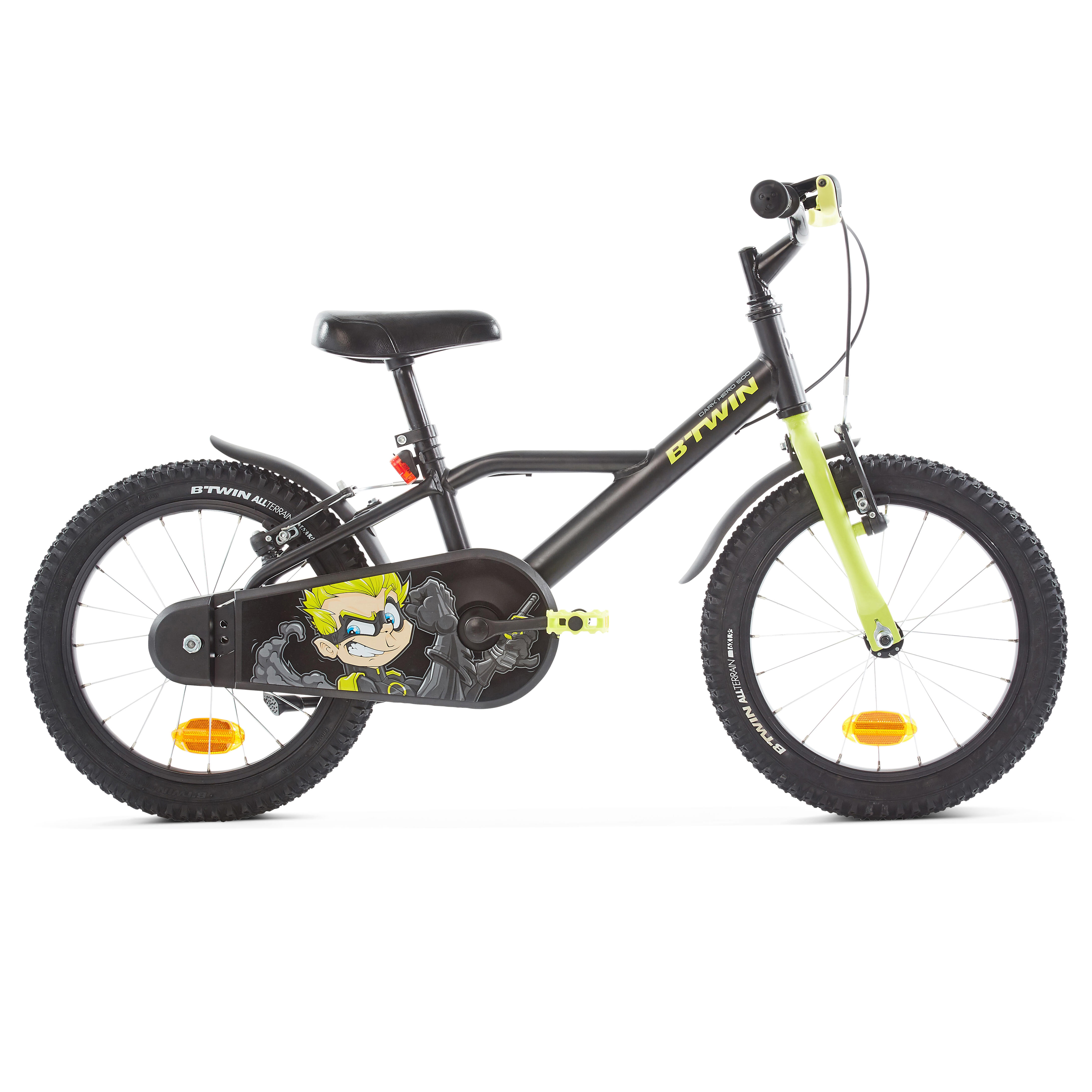 BTWIN Bici bambino 4,5-6 anni 500 DARK HERO 16"