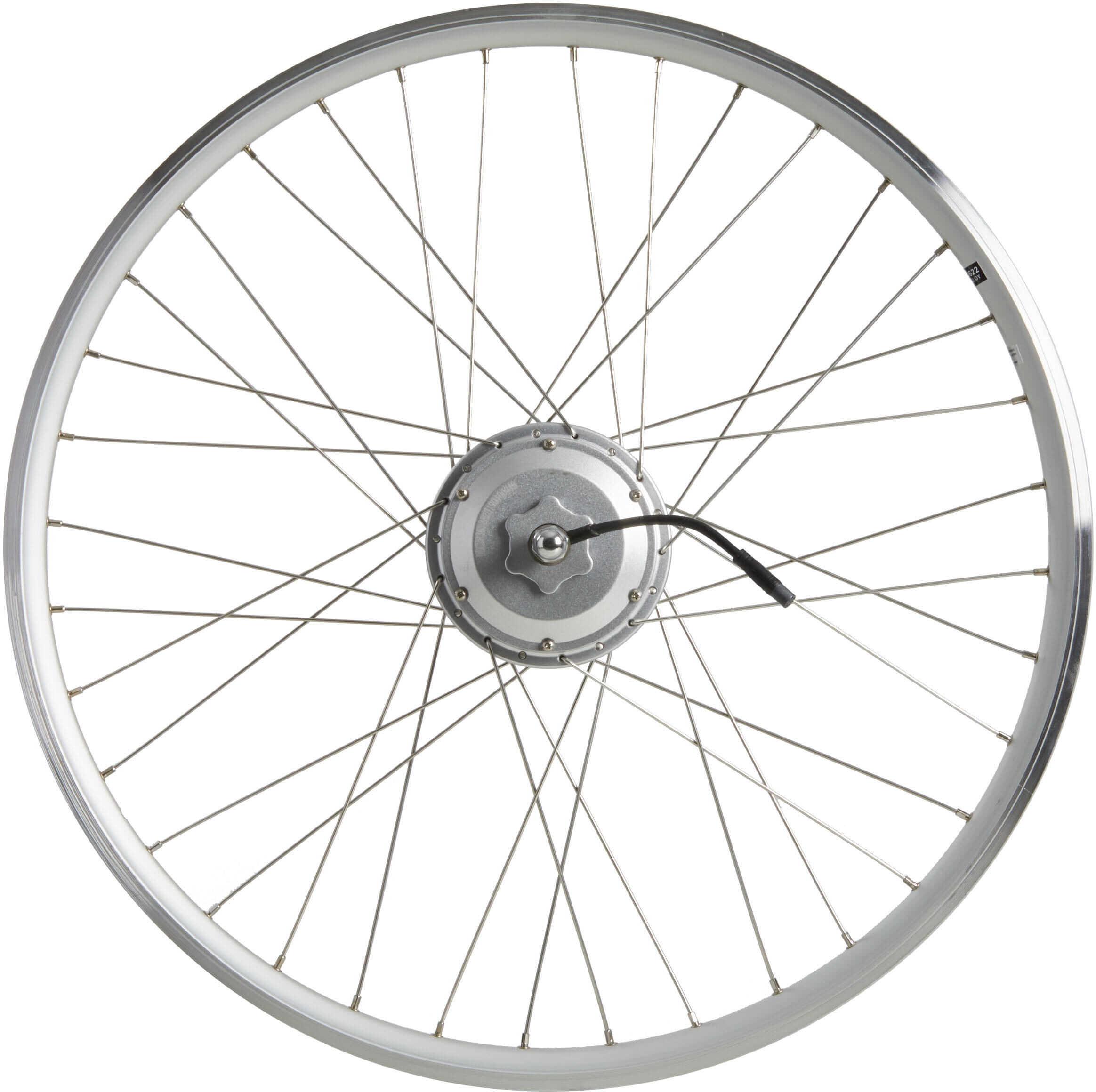 ELOPS Ruota posteriore bici città doppia parete argento motore 36 volt B'Ebike 700