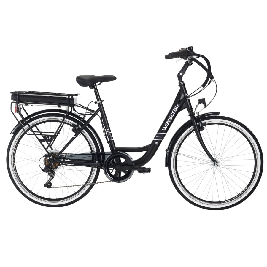 City Bike Elettrica Wayscral Everyway E100 26 Pollici Nero