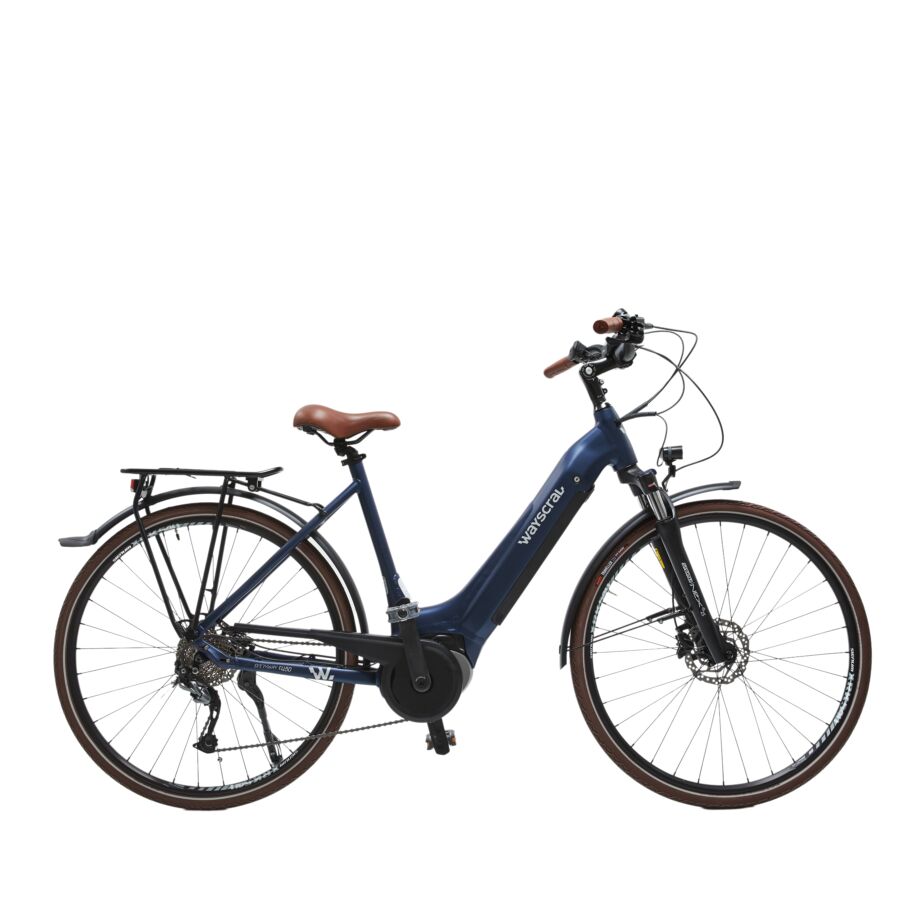 bici elettrica da città wayscral everyway e450 28 pollici blu
