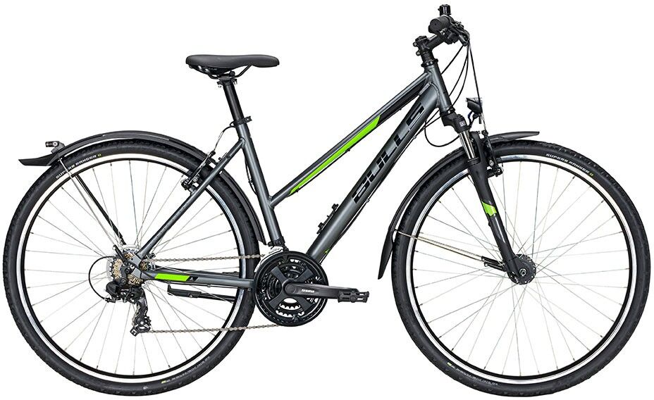 Bulls Bici Trekking Pulsar Cross Street Grigio Matt Donna 44