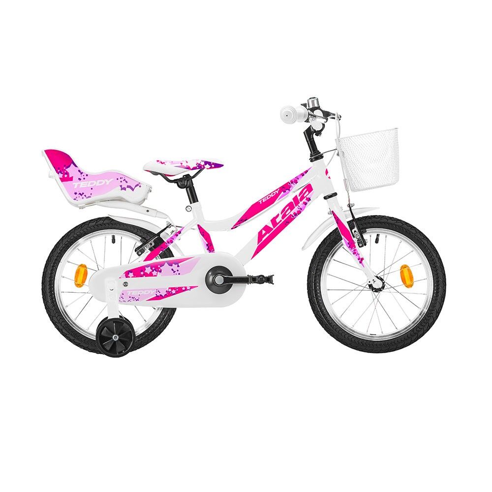 Atala Bici Bambina Teddy 16" Bianco Fucsia TU