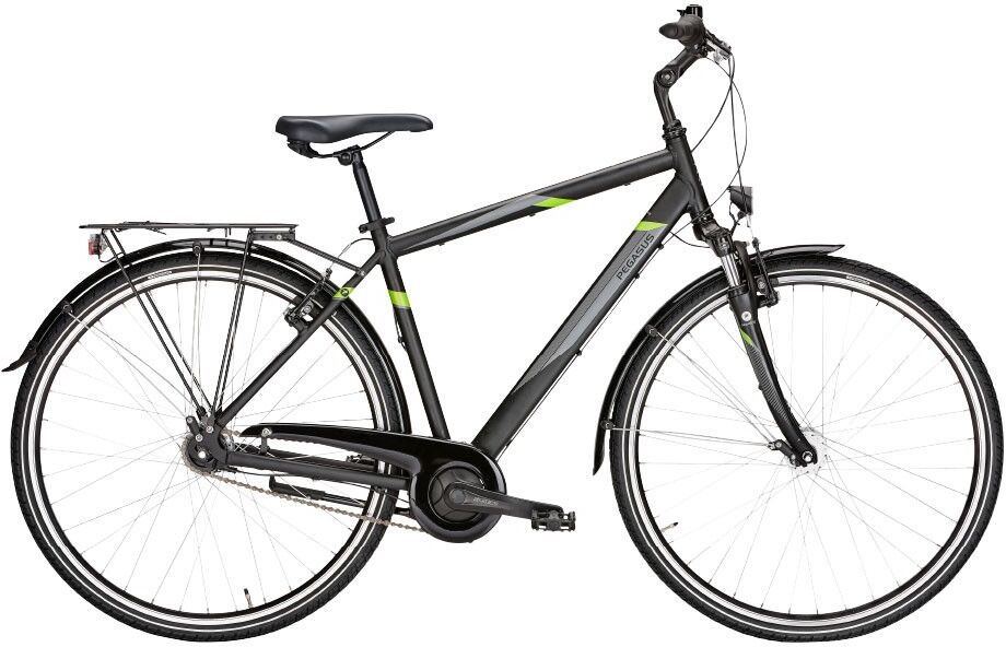 Pegasus City Bike Avanti Nero Argento Uomo 48