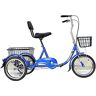 XOING Driewielige driewieler voor volwassenen Fiets, 16 inch driewieler voor volwassenen, driewielige fiets met grote mand, seniorentrike voor winkelen, picknicken, oefening, recreatie, driewieler,