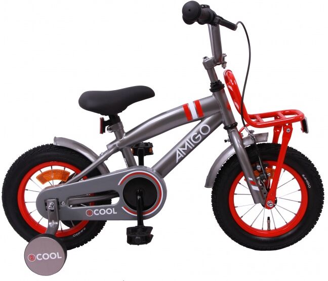 AMIGO 2Cool 12 Inch 20 cm Jongens Terugtraprem Grijs