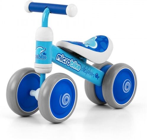 Milly Mally Loopfiets Micro dolfijn Junior Lichtblauw/Donkerblauw