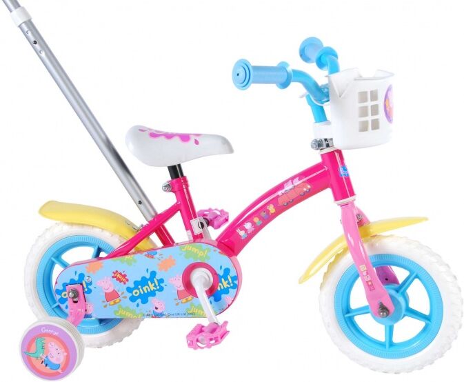 Nickelodeon Peppa Pig duwfiets 10 Inch 18 cm Meisjes Doortrapper Roze