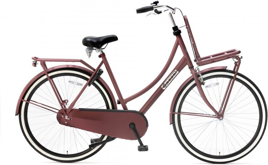 Popal Daily Dutch Basic 28 Inch 57 cm Dames Terugtraprem Rood