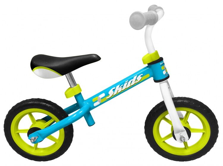 Skids Control loopfiets 10 Inch Junior Lichtblauw/Lichtgroen