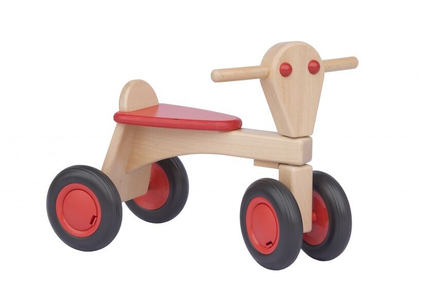 Van Dijk Toys houten loopfiets Junior Rood