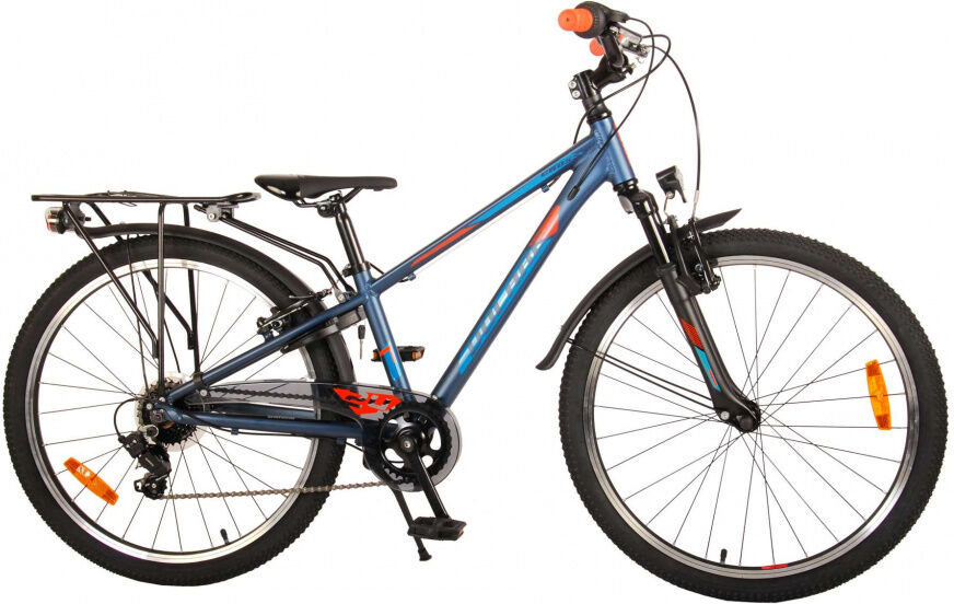 Volare Cross 24 Inch 31,75 cm Jongens 6V V Brakes Blauw/Groen