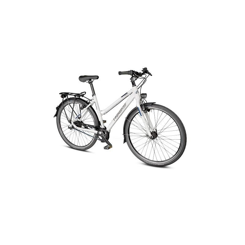 Trenga Tursykkel Glc 14.0 Gates Dame Gates Rohloff 14-Gir, Stiv Gaffel 46cm Hvit glans