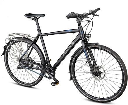 Trenga Tursykkel Glc 16.0 Gates Herre Rohloff Disc 14-Gir '21, Stiv Gaffel 50cm Sort glans